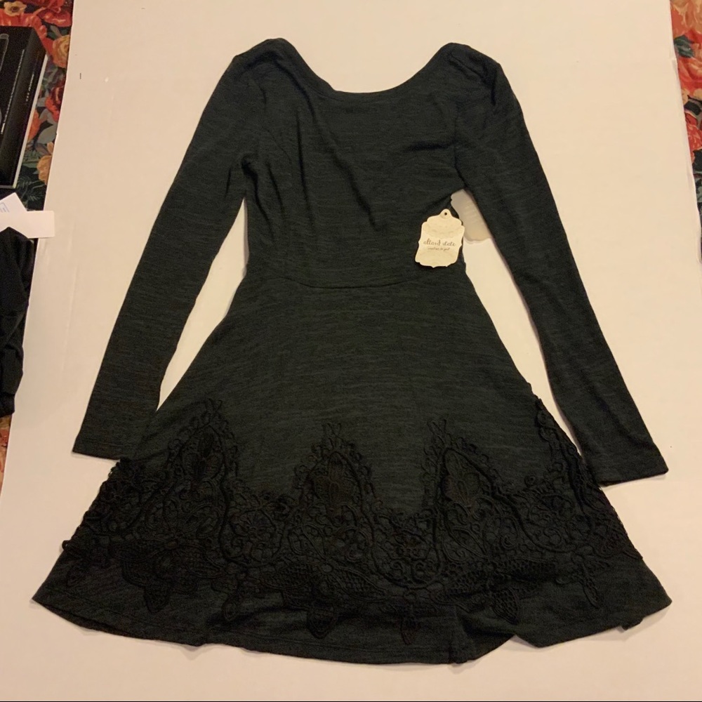 Long sleeve knit dress